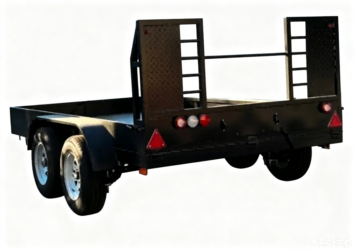 3 Ton Rampalı Çift Dingilli Düz Yataklı Römork