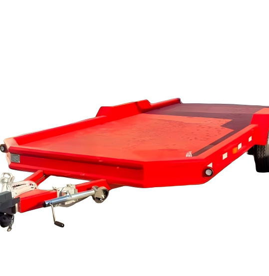3 Ton Çift Dingil Rampalı Uzun Katlı Düz ​​Yataklı Römork
